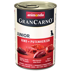 Konzerva ANIMONDA Gran Carno Junior hovädzie + morčacie srdce 400 g