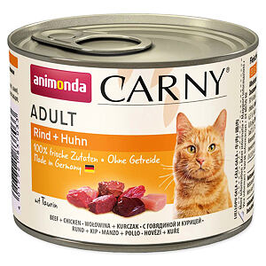 Konzerva ANIMONDA Carny Adult hovězí + kuřecí 200 g