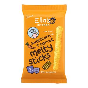 Ella's Kitchen BIO Křupavé tyčky s kukuřicí a mrkví (16 g)
