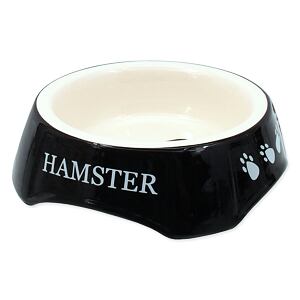 Miska SMALL ANIMALS potlač Hamster čierna 13 cm 1 ks