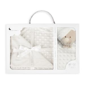 INTERBABY DEKA MĚKKÁ KULIČKY + PŘÍTULKA 80x110 - šedá
