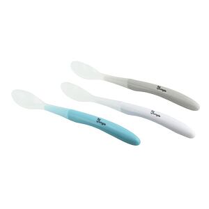 Bo Jungle Měkké jídelní lžičky White/Blue/Grey 3ks