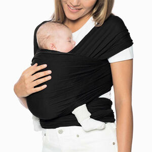 Ergobaby AURA WRAP/Šatka na nosenie - PURE BLACK