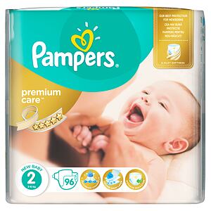 Pampers Premium Care Vel. 2, 96 ks
