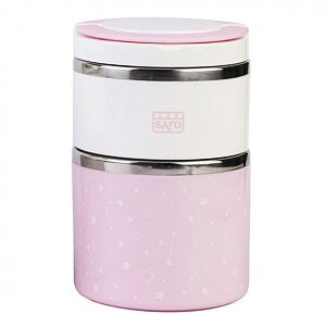 Saro Baby nerezová termoska na jídlo 820ml Pink