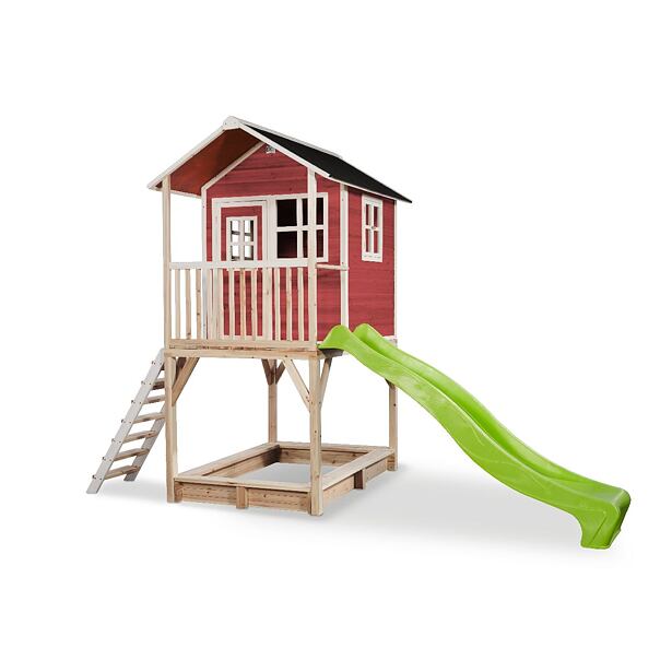 EXIT TOYS Zahradní cedrový domeček Exit Loft 700 červený