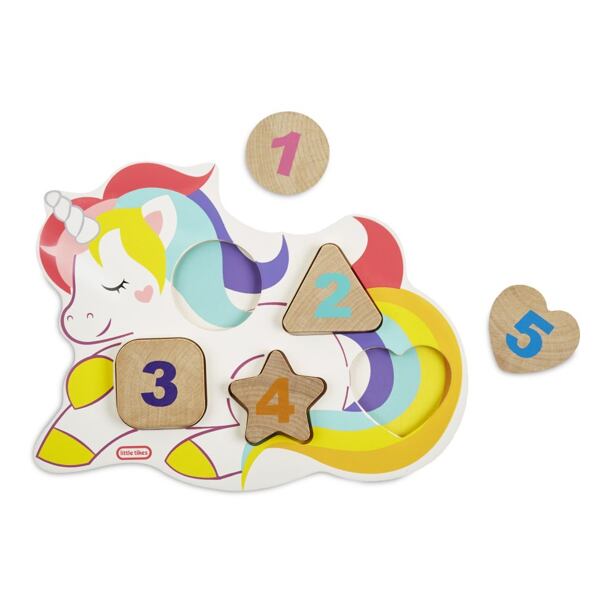 MGA Little Tikes Wooden Critters Dřevěné puzzle s čísly, 3 druhy