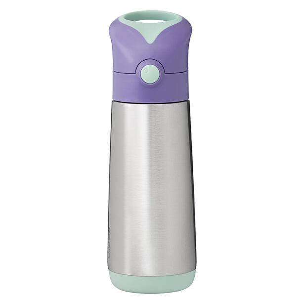 B.box Termoska na pití s brčkem 500 ml - lilac pop