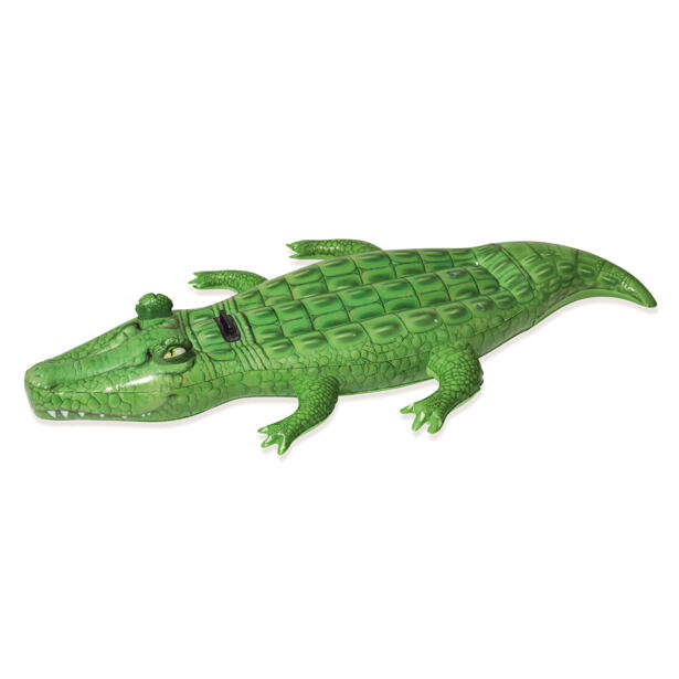 Bestway Nafukovací krokodíl s držadlom, 203x117 cm