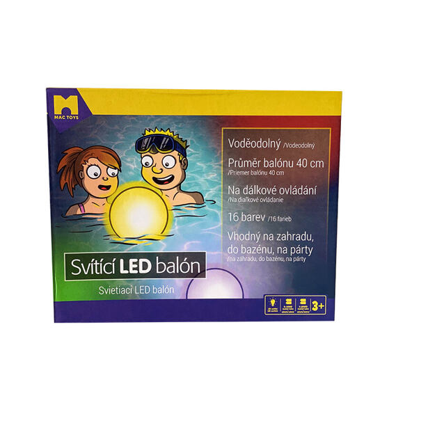 M550516 Svítící LED balón - poškozený obal
