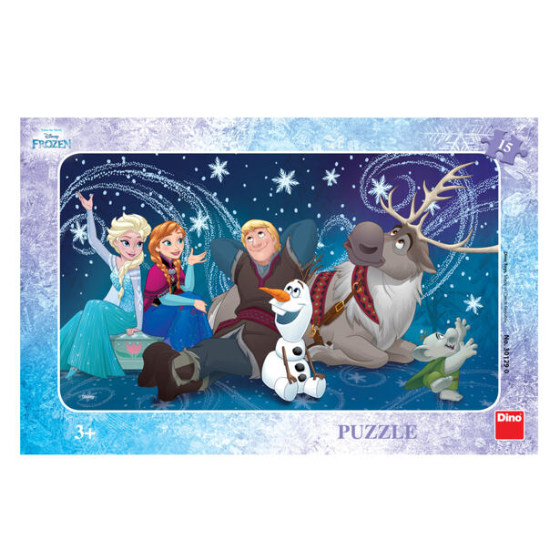 Dino puzzle Walt Disney Frozen: Sněhové Vločky 15 dílků