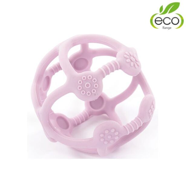 Bo Jungle silikonové kousátko B-BALL Pastel Pink