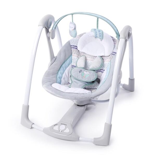 INGENUITY Houpačka s adaptérem s melodií Abernathy 0 m+, do 9 kg, 2019