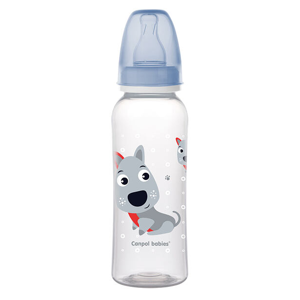 CANPOL BABIES Láhev s potiskem HAPPY ANIMALS 250 ml 
