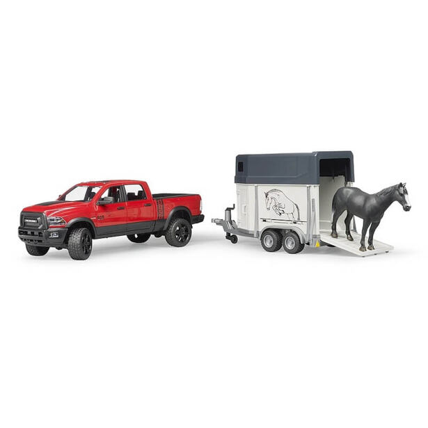 Bruder Terénne auto RAM + pripravník na kone