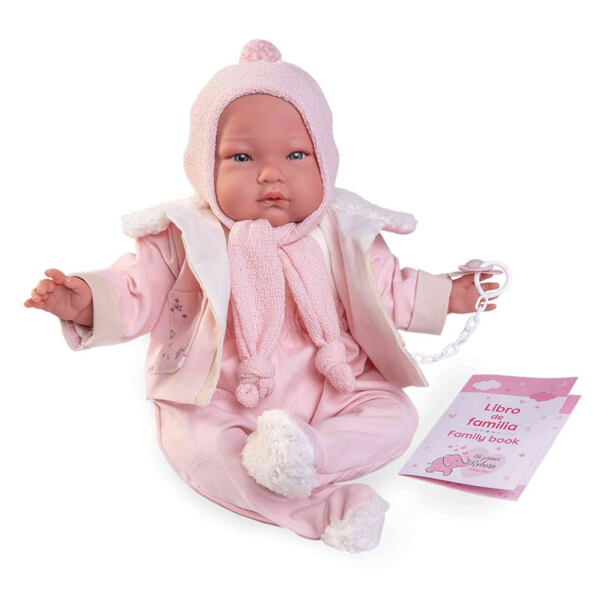Antonio Juan 81383 Môj prvý REBORN ALEJANDRA - realistická bábika bábätko s mäkkým látkovým telom - 