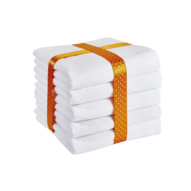 ByBoom Flanelové pleny 70x80 cm - 5 ks s motivy, Bílá