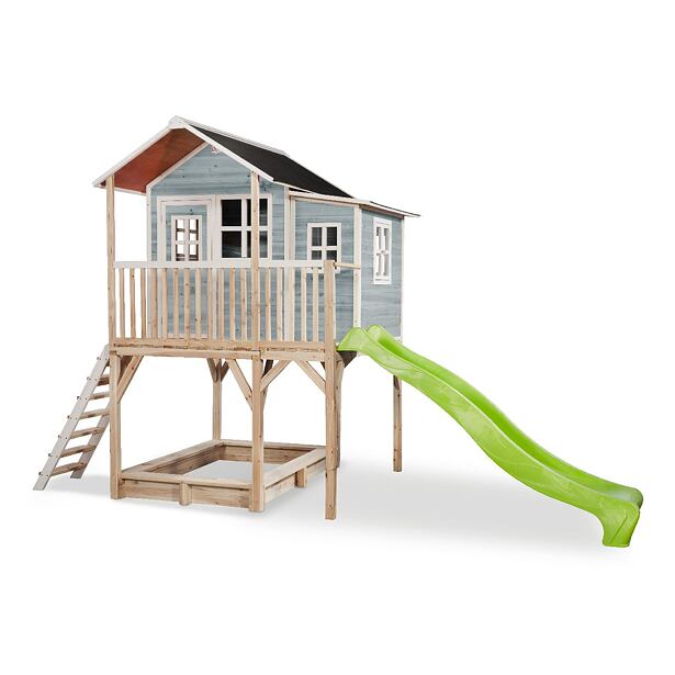 EXIT TOYS Zahradní cedrový domeček Exit Loft 750 modrý