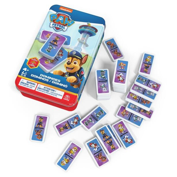 Spin Master Games PAW PATROL DOMINO V PLECHOVEJ KRABIČKE