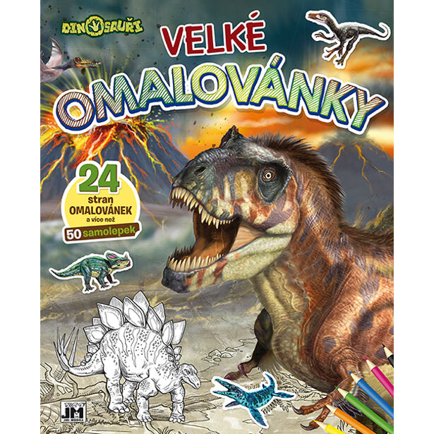 JIRI MODELS Veľké omaľovánky/ Dinosaury