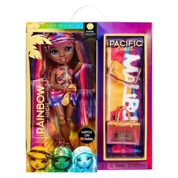 MGA Rainbow High Letní Fashion panenka - Phaedra Westward (Sunset)