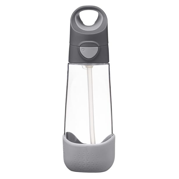 b.box Lahev na pití s brčkem 600 ml - graphite