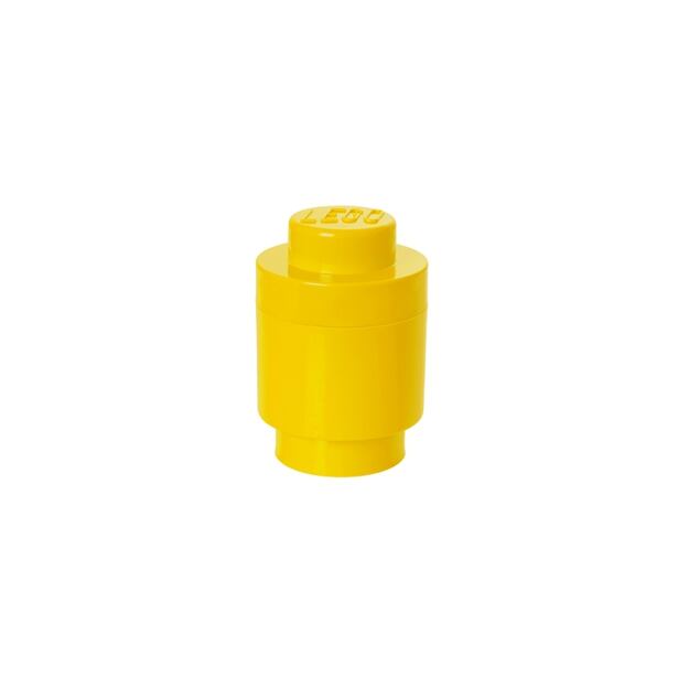 LEGO úložný box okrúhly 123 x 183 mm - žltá
