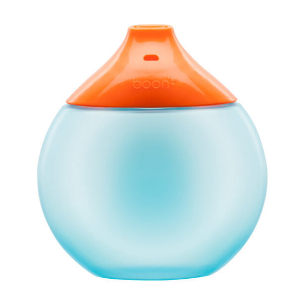 Boon - FLUID - Anatomický netekoucí hrneček - oranžovo-modrý