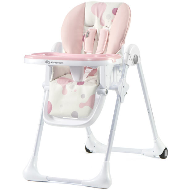 Kinderkraft Stolička jedálenský YUMMY pink