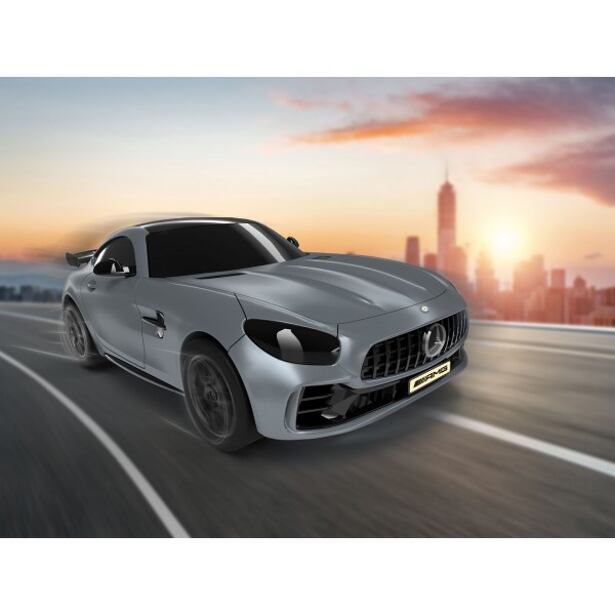 Build 'n Race auto 23152 - Mercedes-AMG GT R (šedý) (1:43)