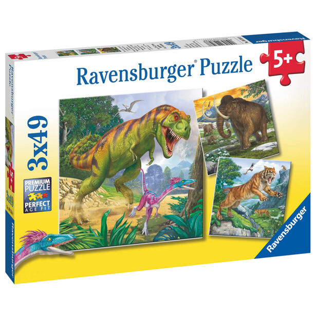 2409358 Dinosauři a čas 3x49 dílků - poškozený obal