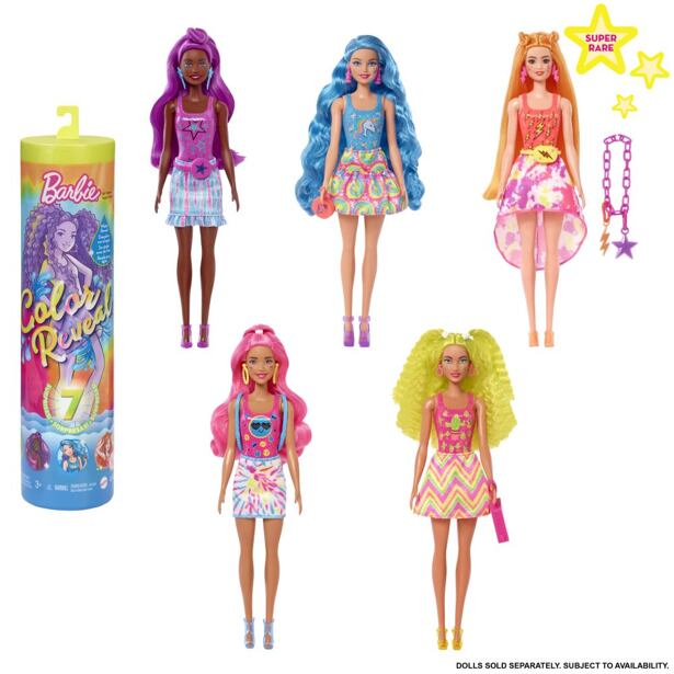 BRB COLOR REVEAL BARBIE NEONOVÁ 