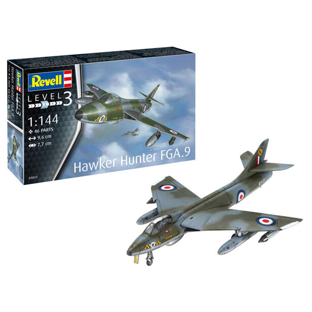 Plastic ModelKit letadlo 03833 - Hawker Hunter FGA.9 (1:144)