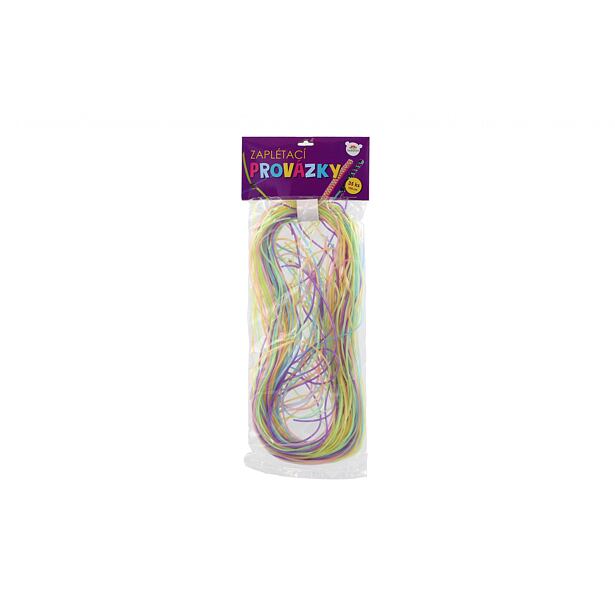 Teddies Zapletacie povrázky/bužírky farebné 100cm 35ks v sáčku