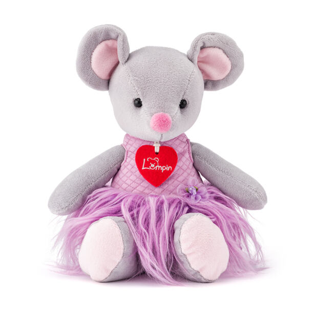 Lumpin Myška Akiko sivá, 30 cm