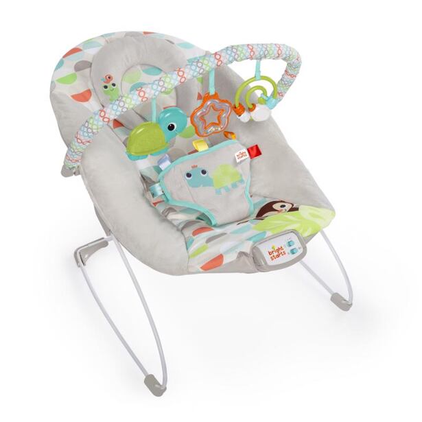BRIGHT STARTS Lehátko vibrující s melodií Happy Safari 0 m+, do 9 kg, 2019