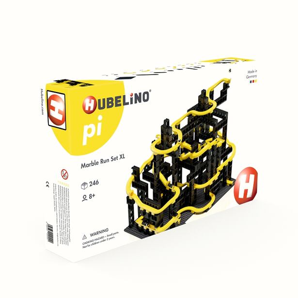 HUBELINO Pi Kuličková dráha - set s kostkami XL 246 ks