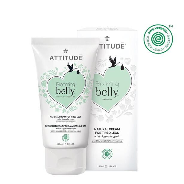 ATTITUDE Přírodní krém na unavené nohy Blooming Belly nejen pro těhotné s mátou 150 ml