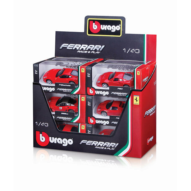 Bburago 1:43 Ferrari (2x12 DISPLAY) 24ks ASST