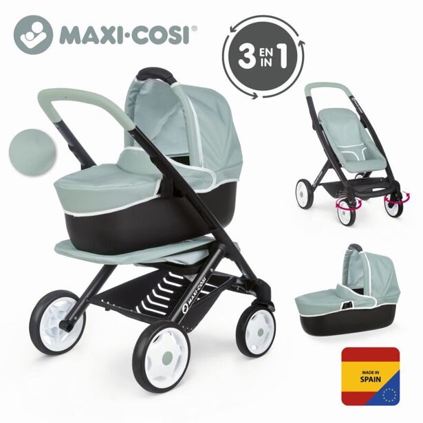 SM 253120 Kombinovaný kočárek Maxi Cosi pro panenky zelenošedý - poškozený obal