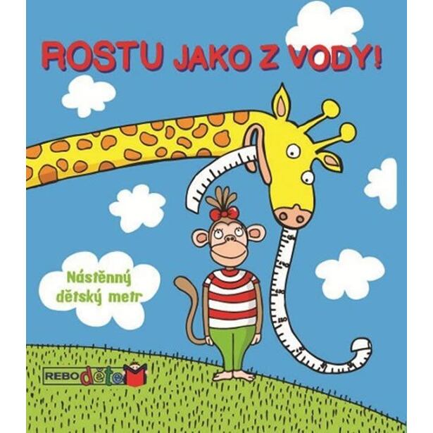 Rostu jako z vody! - Nástěnný dětský metr