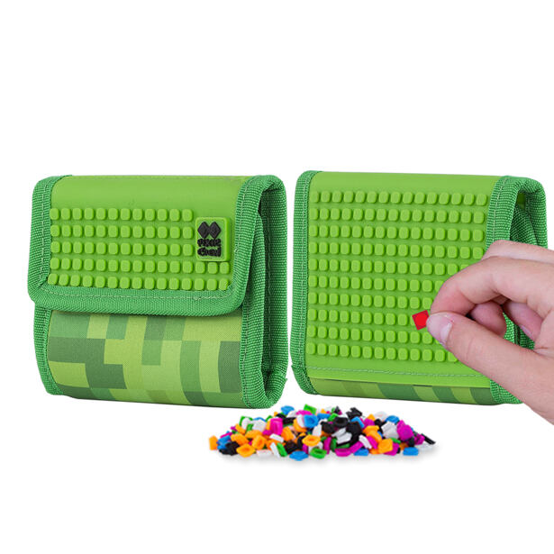 PIXIE CREW zelená peněženka pro hráče MINECRAFT