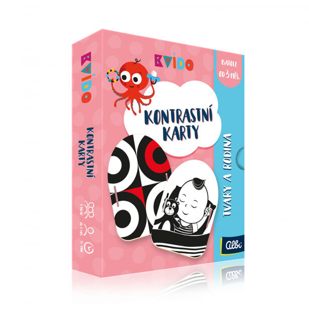 Kvído - kontrastní karty