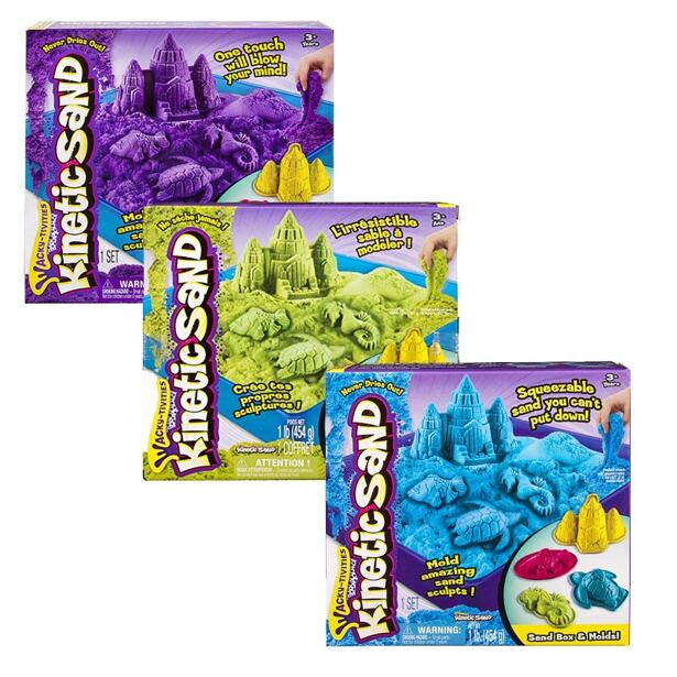 Kinetic Sand Box Sada (Sand Box & Náradie - 1lb/454g)
