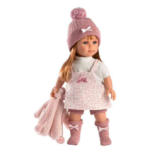 Llorens 53539 NICOLE - realistická panenka s měkkým látkovým tělem - 35 cm