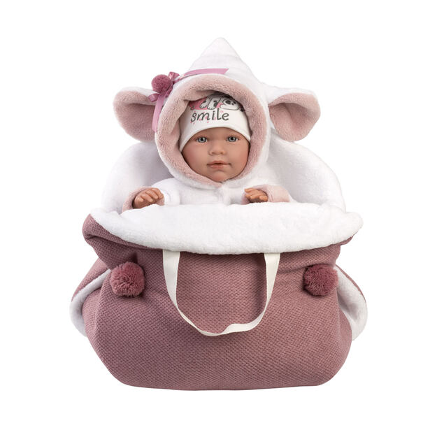 Llorens 74048 NEW BORN - realistická bábika bábätko so zvukmi a mäkkým látkovým telom - 42 cm
