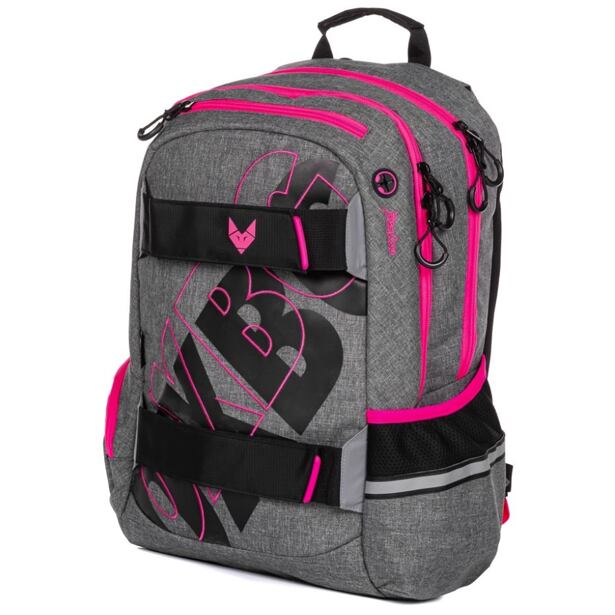 Oxybag  Študentský batoh - OXY Sport GREY LINE pink