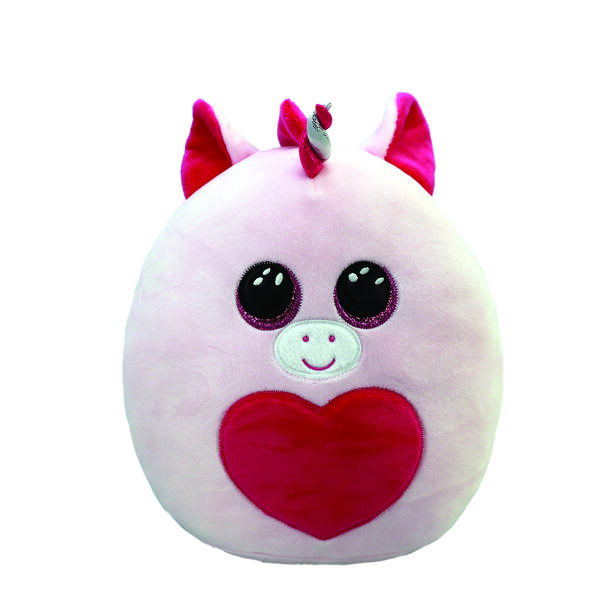Meteor TY Squishy Beanies FRANCY, 30 cm - ružový jednorožec so srdcom (1)