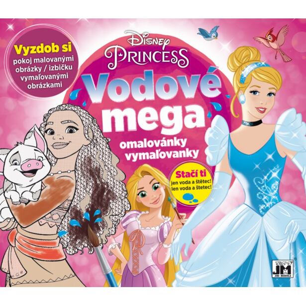 JIRI MODELS Vodové mega omaľovánky/ Princezné
