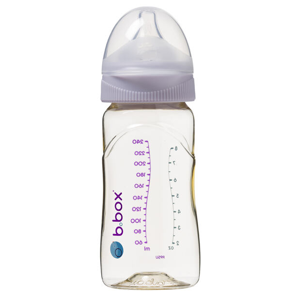 b.box Antikoliková kojenecká láhev 240 ml - růžová